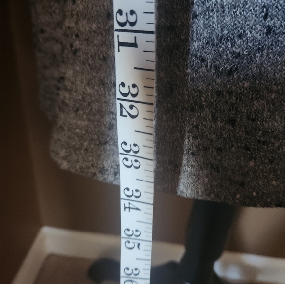 Vocal Goth Gray Hooded Cardigan with Black Pattern - Picture 5 of 6